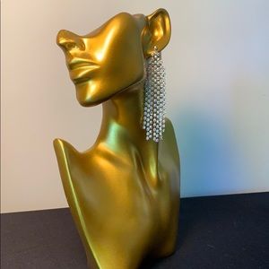 SEXY, FRINGE RHINESTONE EARRINGS